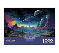 Jigsaw Puzzles for Teenagers 1000 Pieces Fantasy Alien Landscape Art Print-1 Puzzle for Adults Toy Wall Decor Difficult Challenge for Is Ideal As A Gift 52x38cm/1000pcs