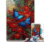 Jigsaw Puzzles for Teenagers 1000 Pieces Fantasy Butterfly 1000 Pieces for Teenagers,Stress Reliever Difficult Challenge Secret Santa Gifts 38x26cm