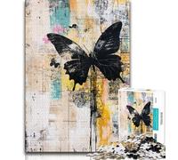 Jigsaw Puzzles for Teenagers 1000 Pieces Fantasy Butterfly,Family Activity Fun at Home Activities,Birthday Present,Travel Gifts (38x26cm)