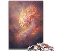 Jigsaw Puzzles for Teenagers 1000 Pieces Fantasy Dragon Teenager Puzzles,Educational Family Game Suitable for Desktop Decoration (26x38cm)