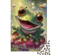 Jigsaw Puzzles for Teenagers 1000 Pieces Fantasy Frog Artwork Puzzle for Adults Relaxing Games Difficult Challenge Parent-child Interaction 52x38cm/1000pcs