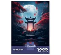 Jigsaw Puzzles for Teenagers 1000 Pieces Fantasy Japan Torri Gate Jigsaw for Adults Relaxing Games Home Decoration Unique Gifts for Birthday And Christmas 52x38cm/1000pcs