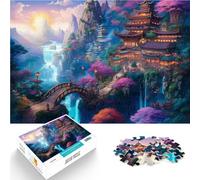 Jigsaw Puzzles for teenagers 1000 Pieces fantasy landscape 8 Hands-on-Spiel mit vollständig ineinander greifenden, zufällig geformten Teilen52x38cm