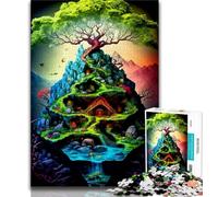 Jigsaw Puzzles for Teenagers 1000 Pieces Fantasy Landscape Teenager Puzzles,Unique Birthday And Gifts for Age 14 Years Up (size 75x50cm)