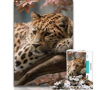 Jigsaw Puzzles for Teenagers 1000 Pieces Fantasy Leopard Teenager Jigsaw,Educational Toy Funny Family Games Unique Home Decor (size 38x26cm)
