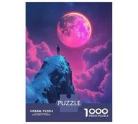 Jigsaw Puzzles for Teenagers 1000 Pieces Fantasy Lone Figure on Mountaintop Jigsaws for Adults Fun Games For Family Fun for Is Ideal As A Gift 70x50cm/1000pcs