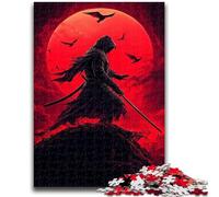 Jigsaw Puzzles for Teenagers 1000 Pieces Fantasy Samurai Ninja Teenager Puzzles,Educational Family Game Suitable for Desktop Decoration (26x38cm)