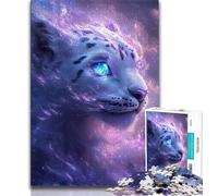 Jigsaw Puzzles for Teenagers 1000 Pieces Fantasy Snow Leopard Adult Puzzles,Relax Games Is Ideal As A Gift for The Whole Family (size 38x26cm)