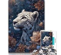 Jigsaw Puzzles for Teenagers 1000 Pieces Fantasy Snow Leopard Adult Puzzles,Relax Games Is Ideal As A Gift for The Whole Family (size 75x50cm)