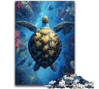 Jigsaw Puzzles for Teenagers 1000 Pieces Fantasy Turtle 1000 Pieces for Adults,Family Educational Games Home Decoration Gift (50x75cm)