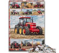 Jigsaw Puzzles for Teenagers 1000 Pieces Farm Implement Tractor Stress Reliever Difficult Challenge Deal As Gifts for The Whole Family 26x38cm