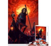 Jigsaw Puzzles for Teenagers 1000 Pieces Ferryman of The Underworld DIY Toys Great Gift Educational Game Decompressing Intellectual Size 38x52cm