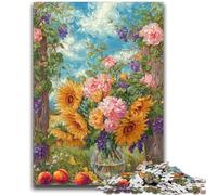 Jigsaw Puzzles for Teenagers 1000 Pieces Flower Art Suitable for People Aged 14 And Above Educational Game Challenge Toy Gift For Birthdays 26x38cm