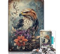 Jigsaw Puzzles for Teenagers 1000 Pieces Flower Eagle Teenager Jigsaw,Challenging Difficult Deal As Gifts for The Whole Family 75x50cm