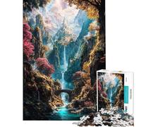 Jigsaw Puzzles for Teenagers 1000 Pieces Forest Crown Citadel Jigsaws for Adults Hands-on Game A Work of Art Parent-child Interaction (size 50x75cm)