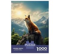 Jigsaw Puzzles for Teenagers 1000 Pieces Fox Mountains Puzzle for Adults Fun Games A Work of Art Parent-child Interaction 38x26cm/1000pcs