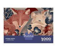 Jigsaw Puzzles for Teenagers 1000 Pieces Foxes in The Forest Puzzle for Adults Relaxing Games Home Decoration for Is Ideal As A Gift 38x26cm/1000pcs