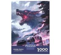 Jigsaw Puzzles for Teenagers 1000 Pieces Futuristic Monsters Car Adult Puzzles Toy Wall Decor But Fun And Humorous Unique Gifts for Birthday And Christmas 38x26cm/1000pcs