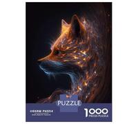 Jigsaw Puzzles for Teenagers 1000 Pieces Galaxy Fox Animal Puzzle for Adults Fun Games A Work of Art Parent-child Interaction 52x38cm/1000pcs
