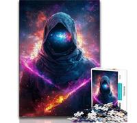 Jigsaw Puzzles for Teenagers 1000 Pieces Galaxy Space Warrior,Stress Reliever Difficult Challenge Unique Home Decor And Gifts 75x50cm