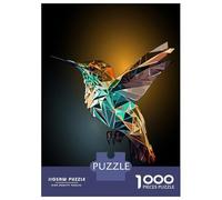 Jigsaw Puzzles for Teenagers 1000 Pieces Geometric Hummingbird Art Puzzles for Adults Hands-on Game Improve Memory Parent-child Interaction 52x38cm/1000pcs