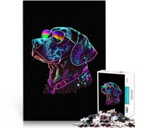 Jigsaw Puzzles for teenagers 1000 Pieces German Shorthaired Pointer Lustige Spiele Wunschliste mit dem Weihnachtsmann75x50cm