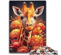 Jigsaw Puzzles for Teenagers 1000 Pieces Giraffe Puzzles for Adults,Challenging Family Activity Games DIY Toy for Home Wall Decor Gifts (75x50cm)