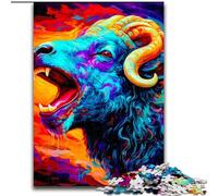 Jigsaw Puzzles for Teenagers 1000 Pieces Goat14, for Ages 14 And over Each Piece Is Unique - Fun And Challenging Game for The Whole Family Good Gift (Size 50x75cm)