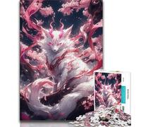 Jigsaw Puzzles for Teenagers 1000 Pieces God of Foxes Teenager Puzzles,Educational Family Game Suitable for Desktop Decoration 75x50cm