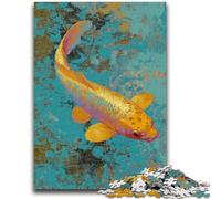 Jigsaw Puzzles for Teenagers 1000 Pieces Golden Koi Family Game Stress Reliever Difficult Challenge Suitable for Couples 50x75cm