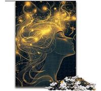 Jigsaw Puzzles for Teenagers 1000 Pieces Golden Line Girl, Train Your Brain And Hands Unique Birthday And Gifts for Age 14+ (Size 26x38cm)