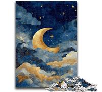 Jigsaw Puzzles for Teenagers 1000 Pieces Golden Moon Stress Reliever Difficult Challenge Deal As Gifts for The Whole Family 26x38cm