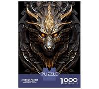 Jigsaw Puzzles for Teenagers 1000 Pieces Golden Serpent Sovereign Jigsaws for Adults Brain Teaser Game Home Decoration Parent-child Interaction 70x50cm/1000pcs