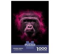 Jigsaw Puzzles for Teenagers 1000 Pieces Gorilla with Pink Smoke Explosion Puzzles for Adults Anti-Stress Toys Wall Art Birthday And Unique Gifts 70x50cm/1000pcs