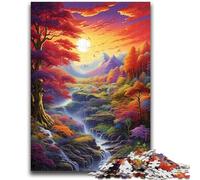 Jigsaw Puzzles for Teenagers 1000 Pieces Heaven Landscape Fantasy Colors Puzzles for Adults,Challenging Family Activity Games DIY Toy for Home Wall Decor Gifts (38x26cm)