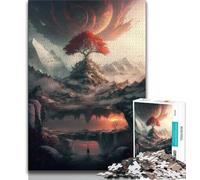 Jigsaw Puzzles for Teenagers 1000 Pieces Heaven Tree of Life Adult Puzzles,Fun Games Wall Decoration Unique Birthday And Xmas Gifts 38x26cm