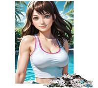 Jigsaw Puzzles for Teenagers 1000 Pieces Hitomi (Or Alive) Educational Challenge Home Decoration Relax Games for And from 14 Years And over (38x26cm)