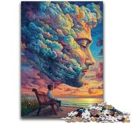Jigsaw Puzzles for Teenagers 1000 Pieces Human Face Color Cloud Relax Games Educational Game for Birthday, Chrismas for And Age 14 Years Up 50x75cm