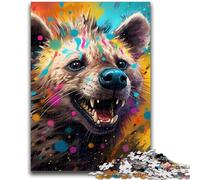 Jigsaw Puzzles for Teenagers 1000 Pieces Hyena Adult Puzzles,Fun Games Wall Decoration Unique Birthday And Xmas Gifts (50x75cm)