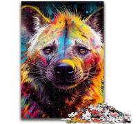 Jigsaw Puzzles for Teenagers 1000 Pieces Hyena Adult Puzzles,Fun Games Wall Decoration Unique Birthday And Xmas Gifts (50x75cm)