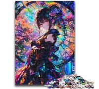 Jigsaw Puzzles for Teenagers 1000 Pieces Japanese Anime Girl Family Game Stress Reliever Difficult Challenge Suitable for Couples 26x38cm