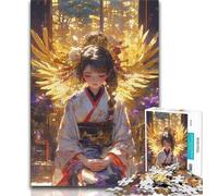 Jigsaw Puzzles for Teenagers 1000 Pieces Japanese Anime Girls Teenager Puzzles,Educational Family Game Suitable for Desktop Decoration 26x38cm