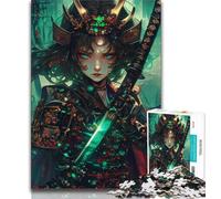 Jigsaw Puzzles for Teenagers 1000 Pieces Japanese Female Ninja Warrior Adult Puzzles,family Fun Games Is Ideal As A Gift for The Whole Family 75x50cm