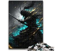 Jigsaw Puzzles for Teenagers 1000 Pieces Japanese Neon Ninja Help The Brain Exercise Addictive Toys to Cultivate Patience Suitable for Couples 50x75cm