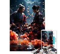 Jigsaw Puzzles for Teenagers 1000 Pieces Japanese Samurai Peace Educational Challenge Difficult Hard Brain Teaser Game for And from 14 Years And over (38x52cm)
