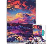 Jigsaw Puzzles for Teenagers 1000 Pieces Japanese Style Teenager Puzzles,Educational Family Game Suitable for Desktop Decoration 75x50cm