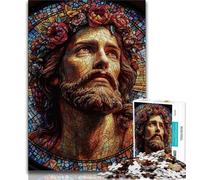 Jigsaw Puzzles for Teenagers 1000 Pieces Jesus Adult Jigsaw,Staycation Kill Time with Fully Interlocking Randomly Shaped Pieces 75x50cm