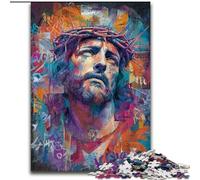 Jigsaw Puzzles for Teenagers 1000 Pieces Jesus Art, Game Toys Every Piece Is Unique - Challenging Family Fun Game for for Age 14 (Size 50x75cm)