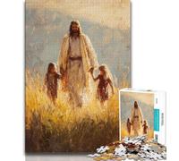 Jigsaw Puzzles for Teenagers 1000 Pieces Jesus,Educational Games Home Decoration Birthday Present,Gifts,Wall Art (75x50cm)