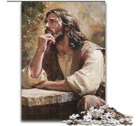 Jigsaw Puzzles for Teenagers 1000 Pieces Jesus, Stress Relief with Fully Interlocking Randomly Shaped Pieces for And 14 Years Old (Size 26x38cm)